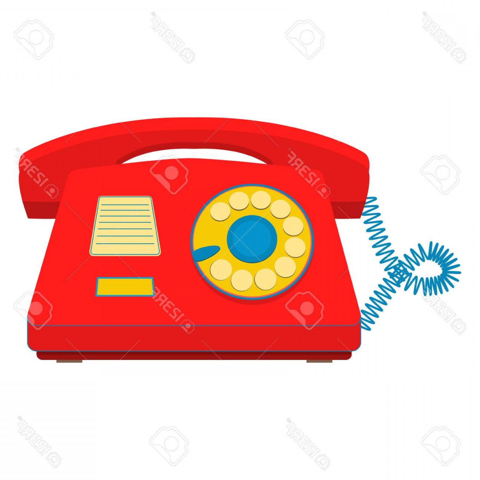 1560x1560 Photostock Vector Vector Object Retro Telephone Old Rotary Phone