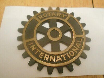 400x300 Rotary Club International Vector Metal Plaque Mount Memorabilia