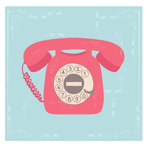 490x490 Rotary Telephone Vector