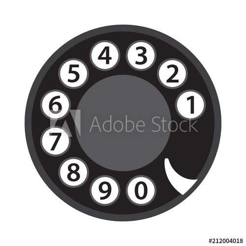 500x500 Rotary Phone Dial, Old Telephone Numbers, Abstract Disk, Retro