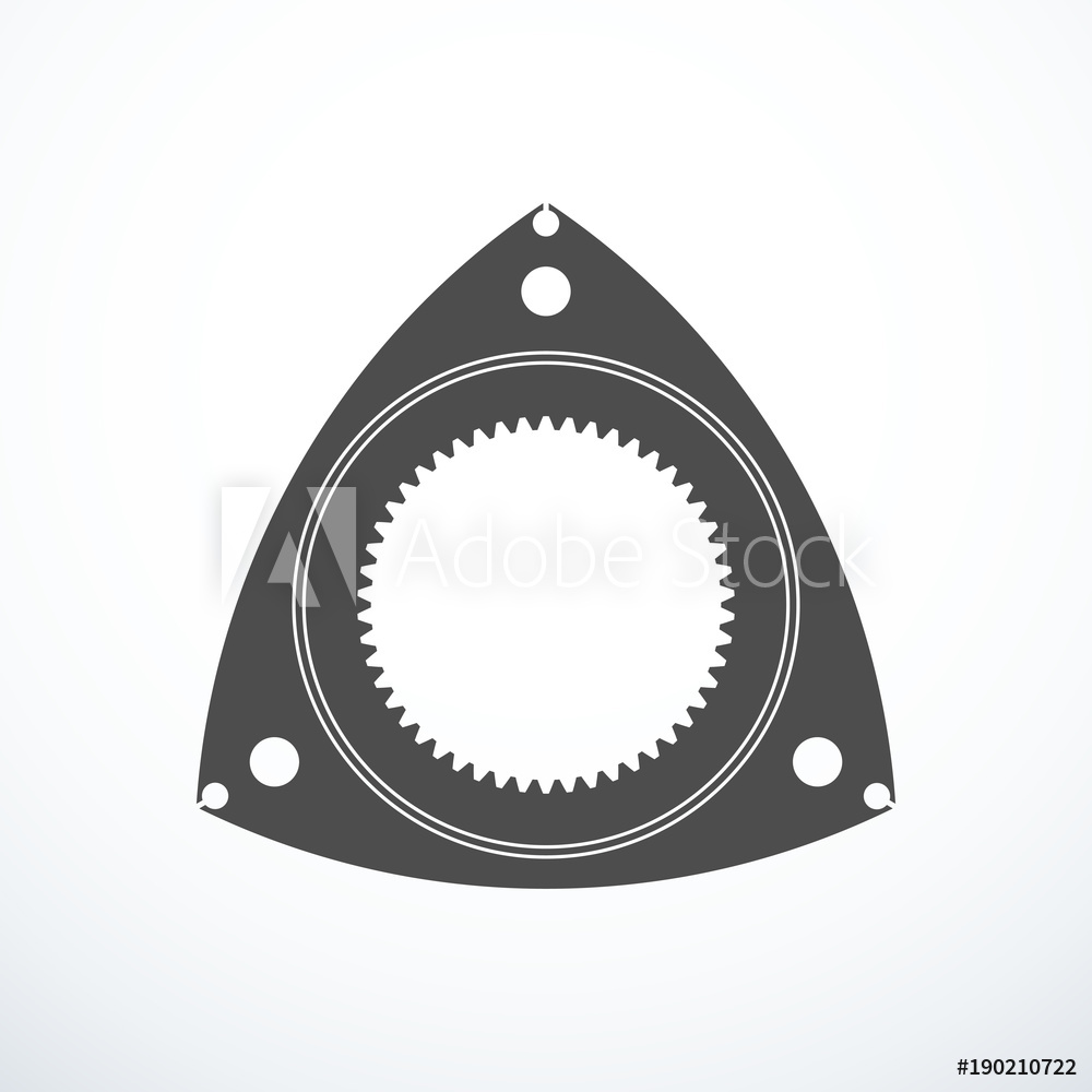 1000x1000 Fotografie, Obraz Rotor Of Rotary Wankel Engine Vector