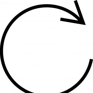 300x300 Photostock Vector Circular Arrow Vector Icon Isolated