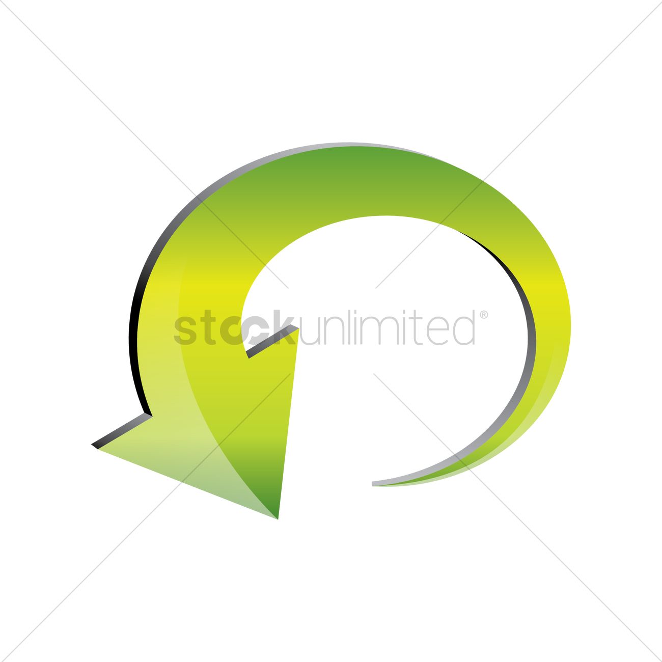 1300x1300 Rotate Arrow Vector Image