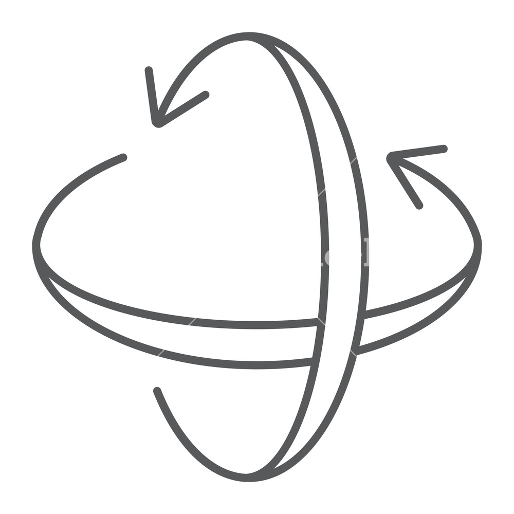 Rotation Axis Thin Line Icon, Pivot And View, Rotate Sign, Vector 1000x1000 Rotation Axis Thin Line Icon, Pivot And View, Rotate Sign, Vector