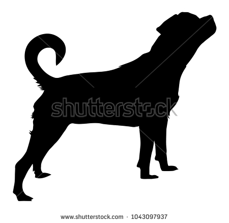 450x438 Rottweiler Silhouette Vector