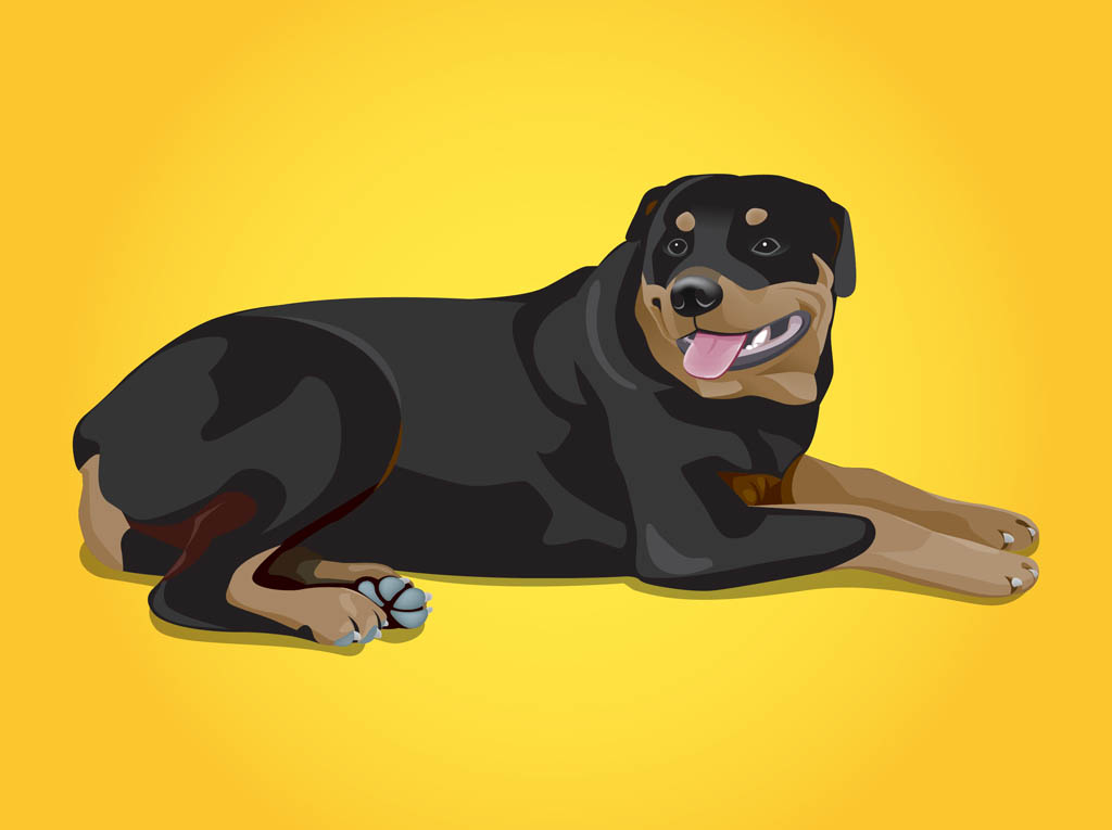 1024x765 Rottweiler Vector Vector Art Graphics