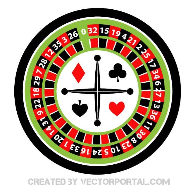660x660 Roulette Wheel Vector Image