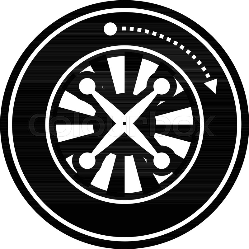 800x800 Roulette Icon Simple Illustration Of Stock Vector Colourbox