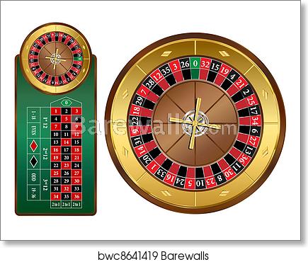 435x370 Roulette Wheel, Art Print Barewalls Posters Prints