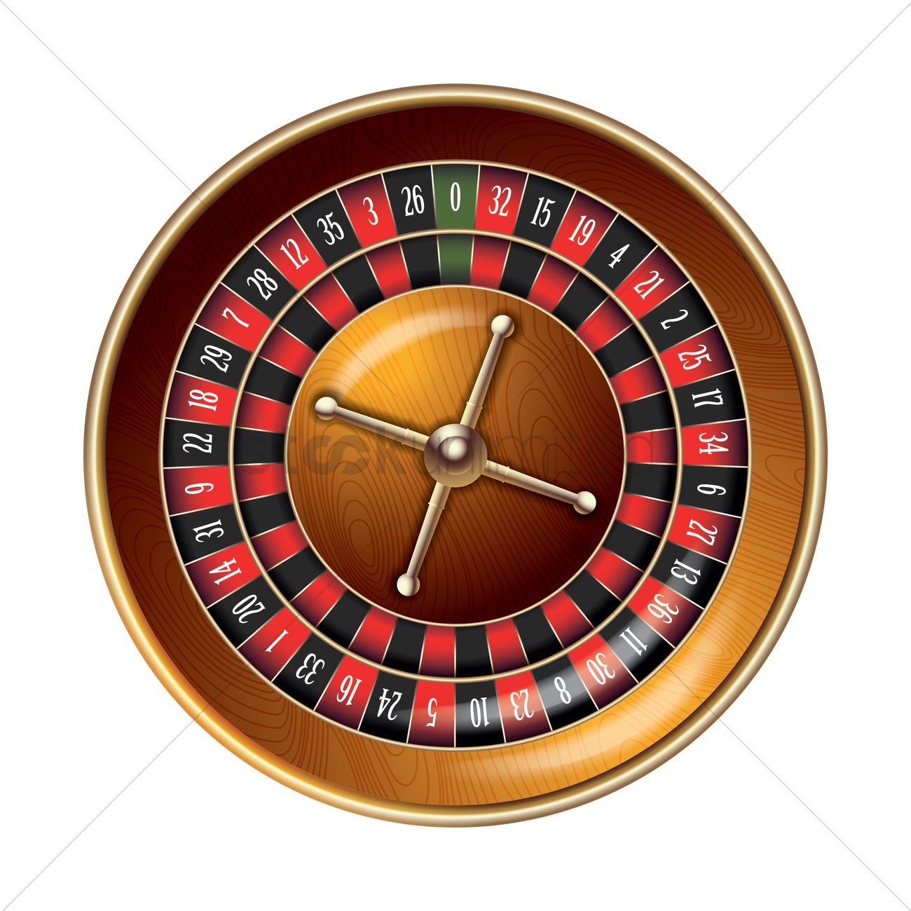1300x1300 Roulette Wheel Vector Image
