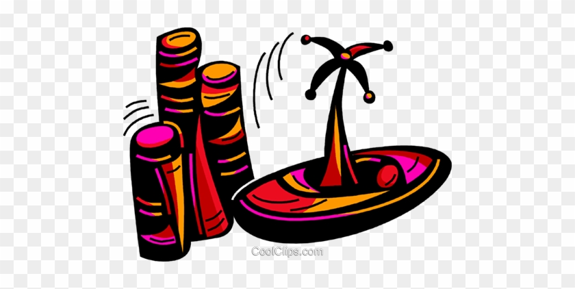 840x422 Spinning Roulette Wheel With Chips Royalty Free Vector