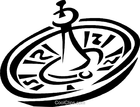 480x367 Roulette Wheel Royalty Free Vector Clip Art Illustration