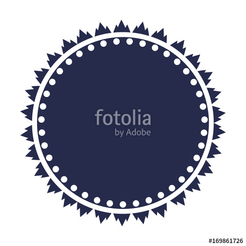 500x500 Round Badge Vector With A Space For Copy Or Text Retro Circle