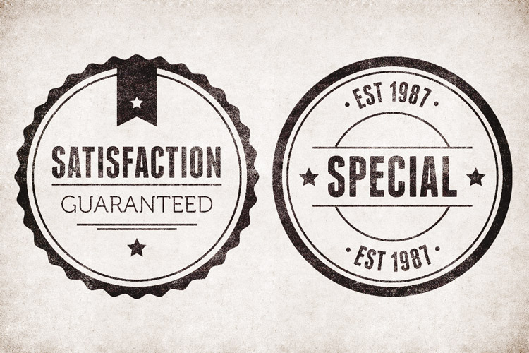 750x500 Vintage Circular Badges Vector Pack Design Panoply