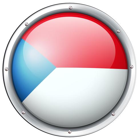487x490 Chile Flag Design On Round Badge