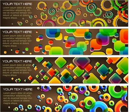 424x368 Round Banner Free Vector Download