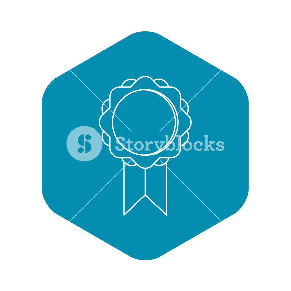 1000x1000 Round Banner Icon Outline Illustration Of Round Banner Vector