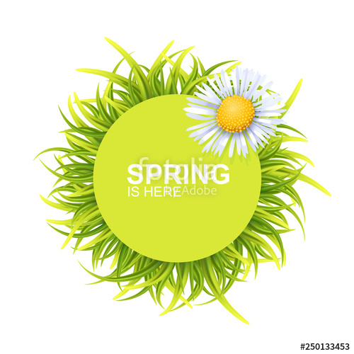500x500 Spring Round Banner Stock Image And Royalty Free Vector