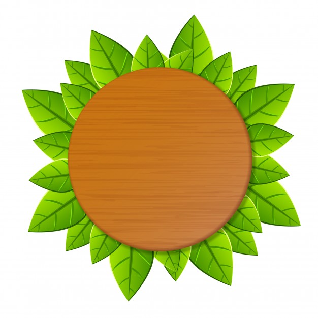 626x626 Wood Rounded Banner Vector Premium Download