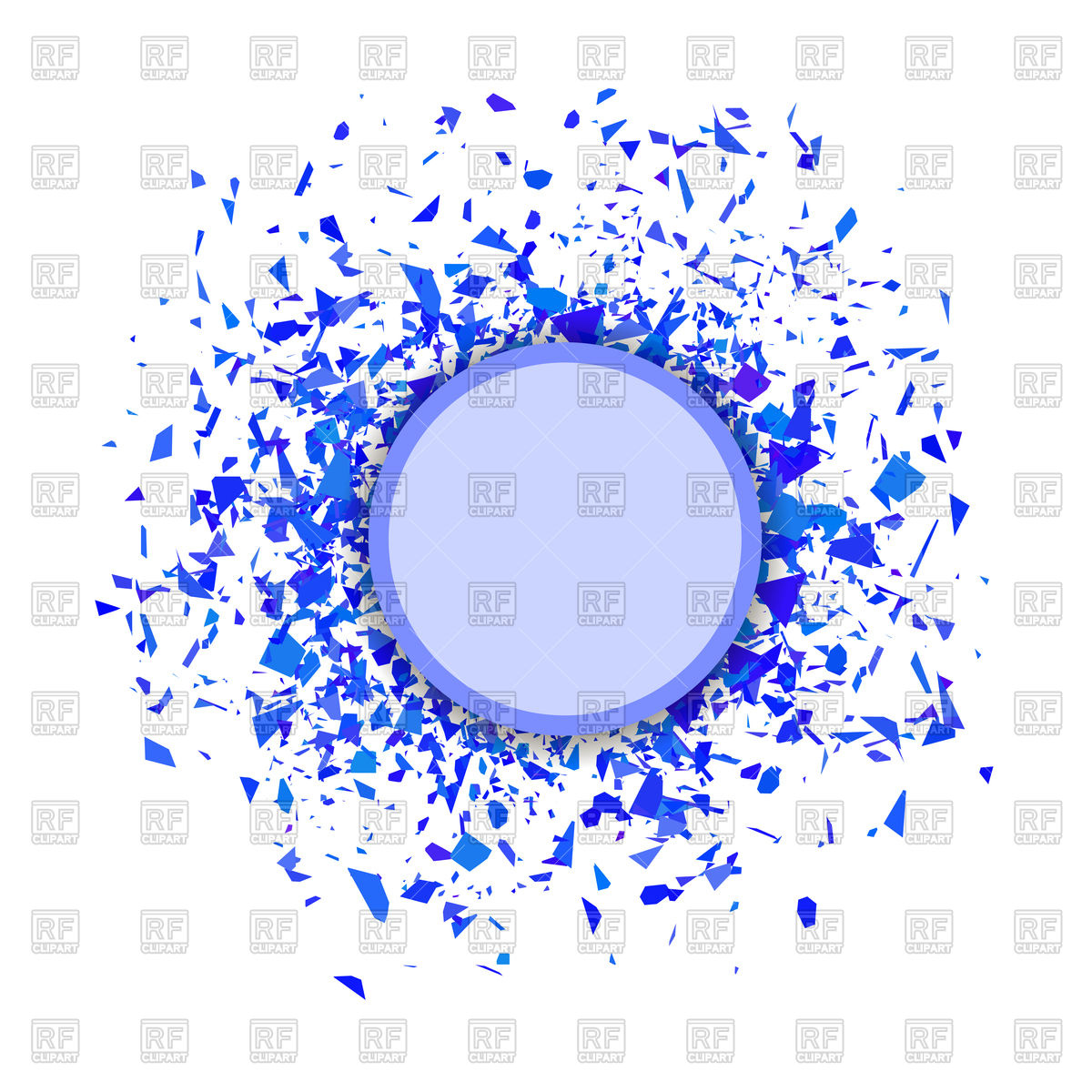 1200x1200 Blue Confetti Round Banner Vector Image Of Backgrounds, Textures
