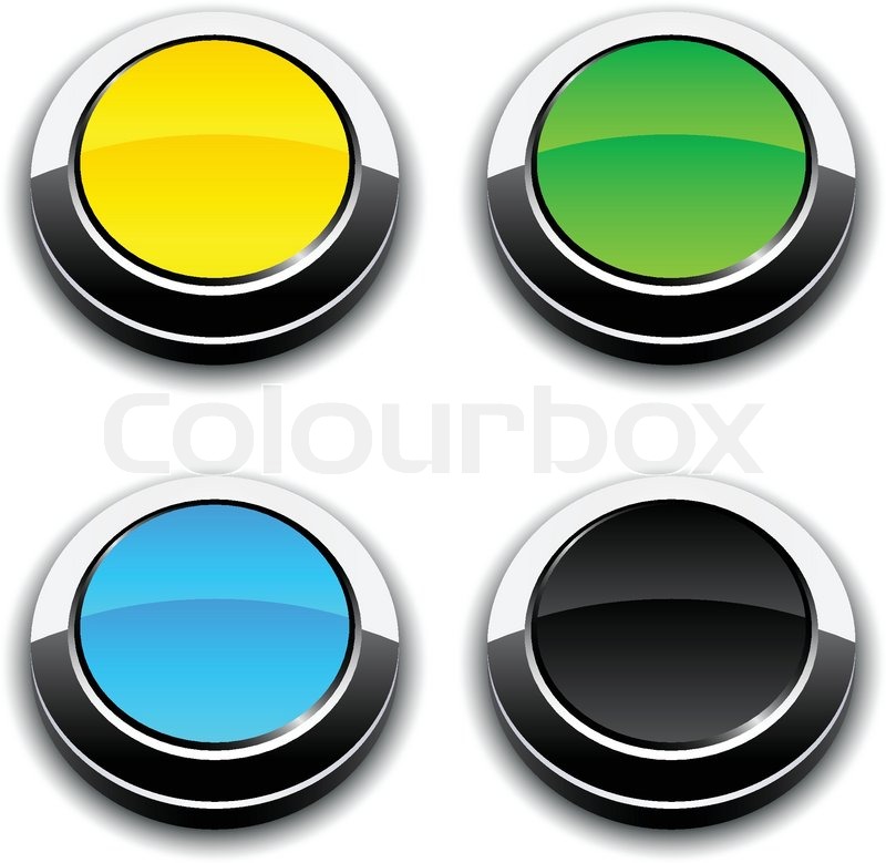 800x779 Blank Round Buttons Vector Stock Vector Colourbox