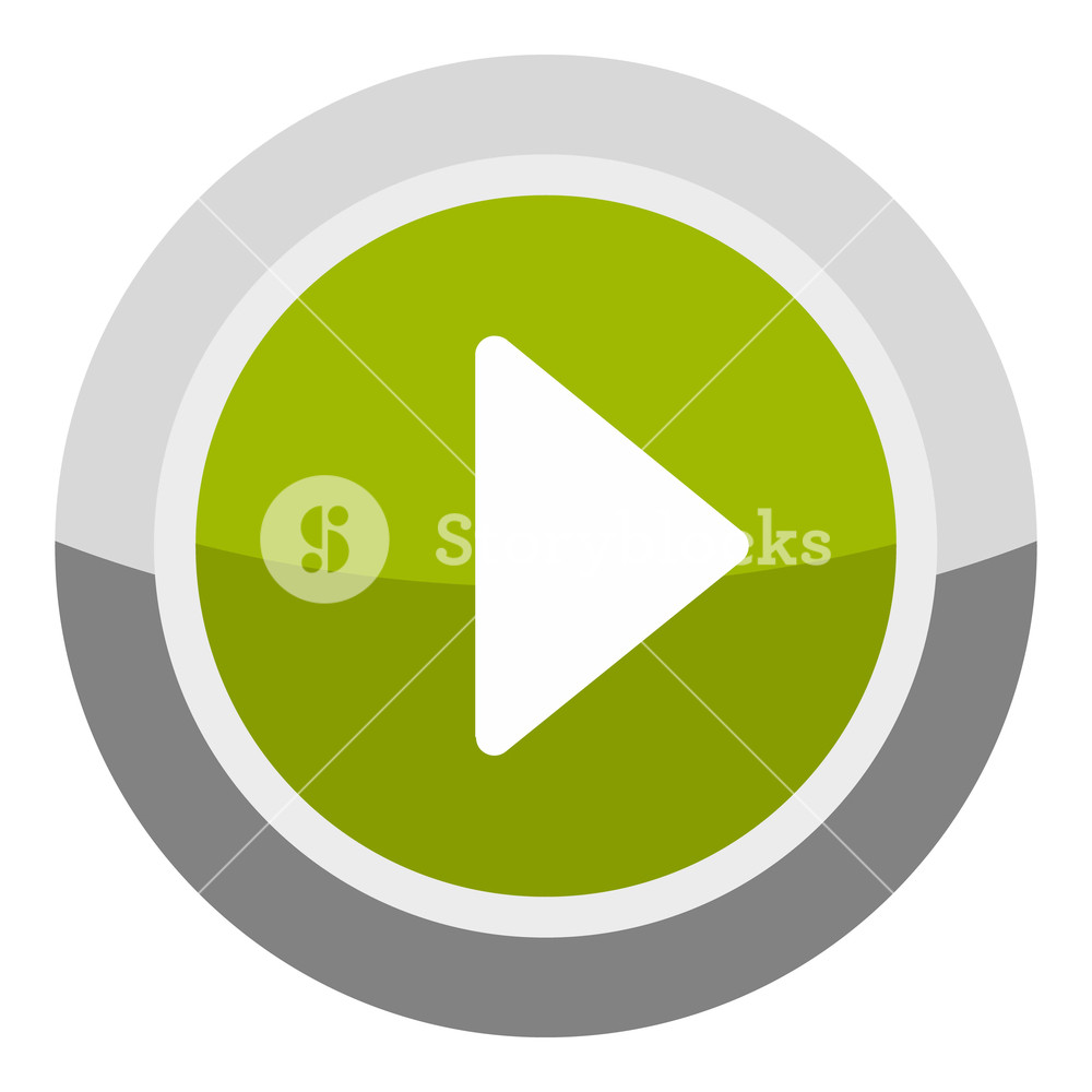 1000x1000 Play Round Button Icon Cartoon Illustration Of Play Round Button