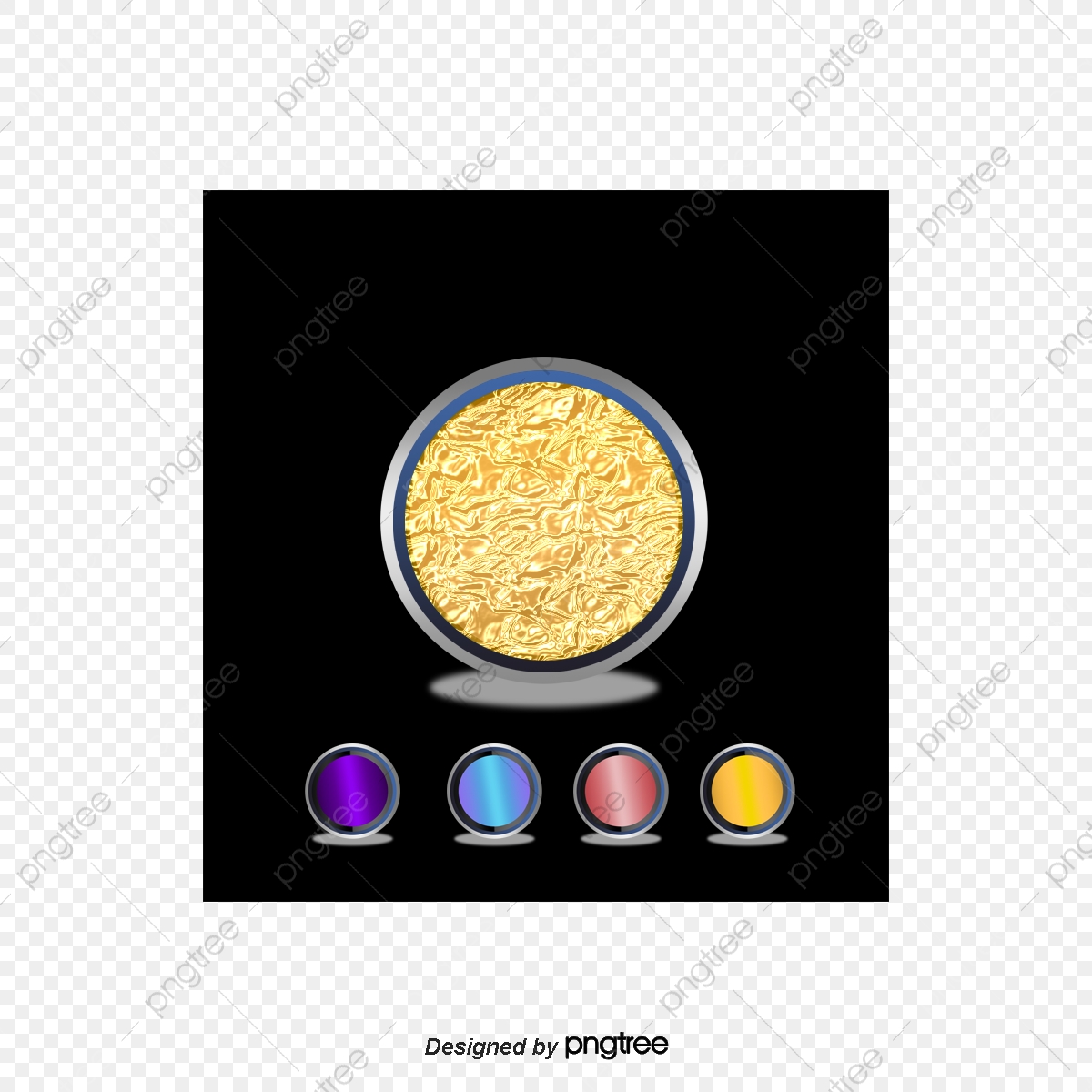 1200x1200 Crystal Clear Color Round Button Vector Material, Color, Push