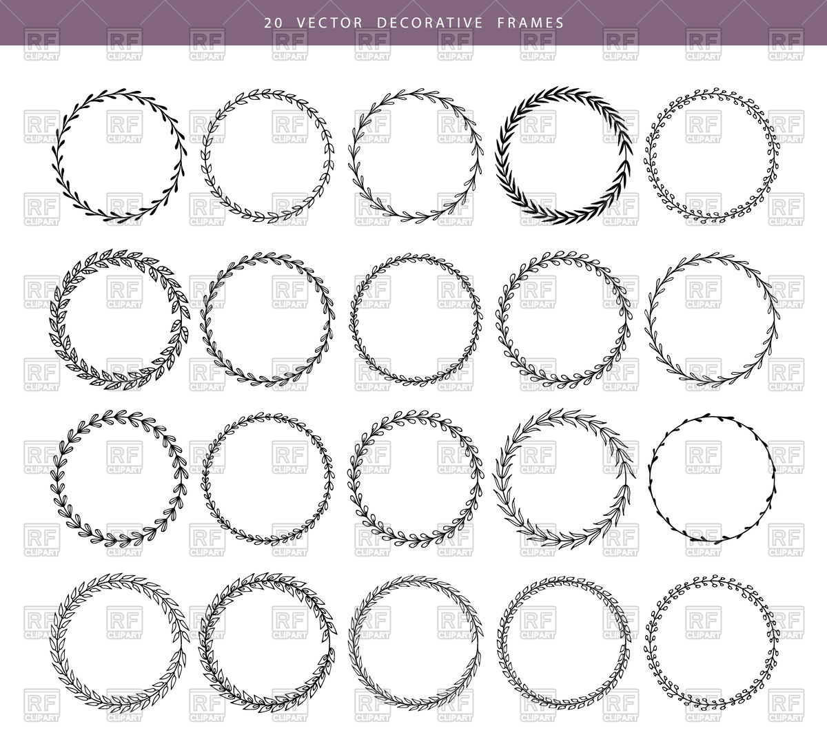 1200x1083 Decorative Round Frames Vector Image Of Borders And Frames