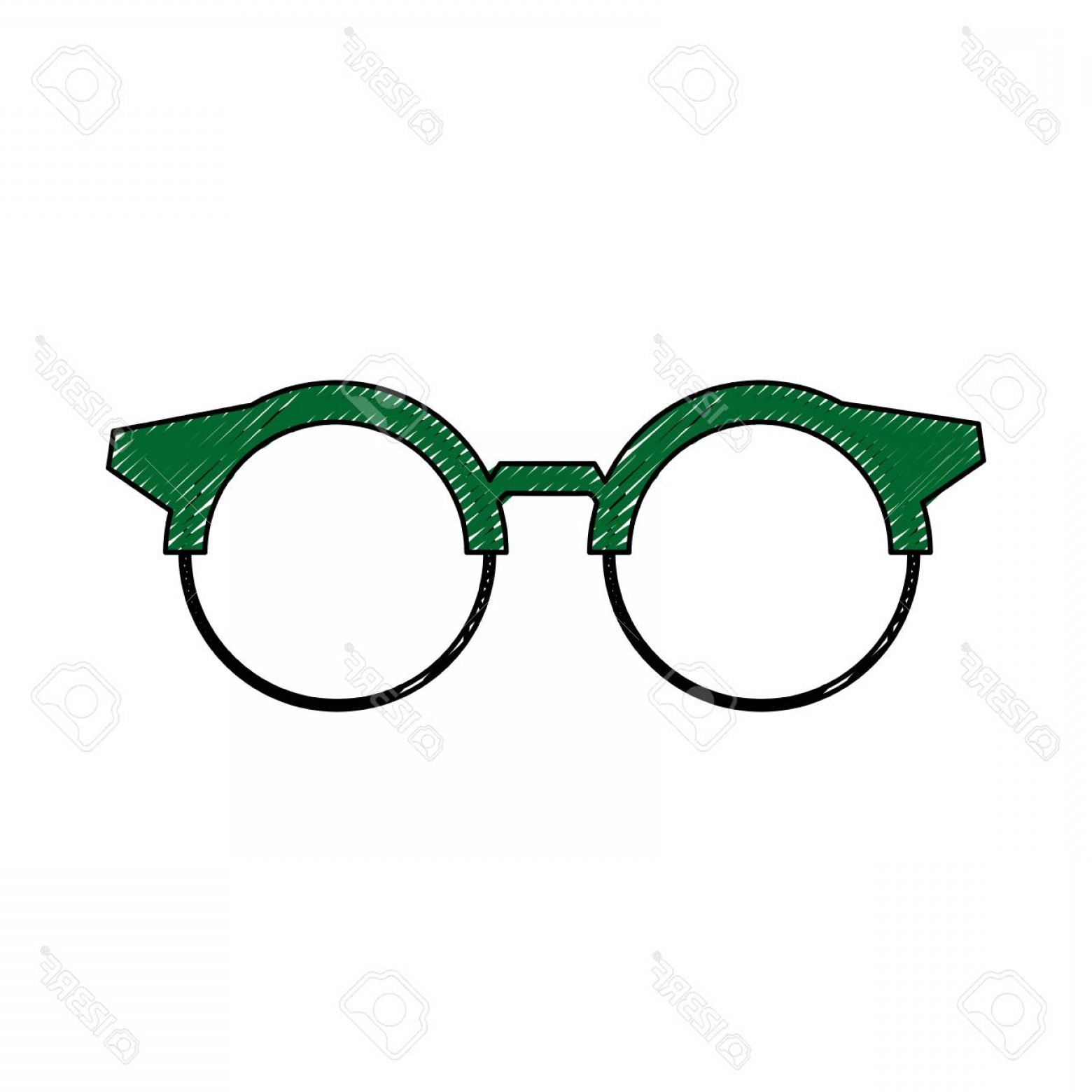 1560x1560 Photostock Vector Round Glasses Or Reading Eyeglasses Classic