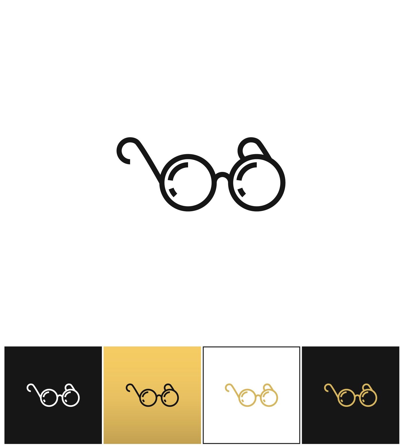 1400x1555 Round Eyeglasses Or Black Glasses Vector Icon