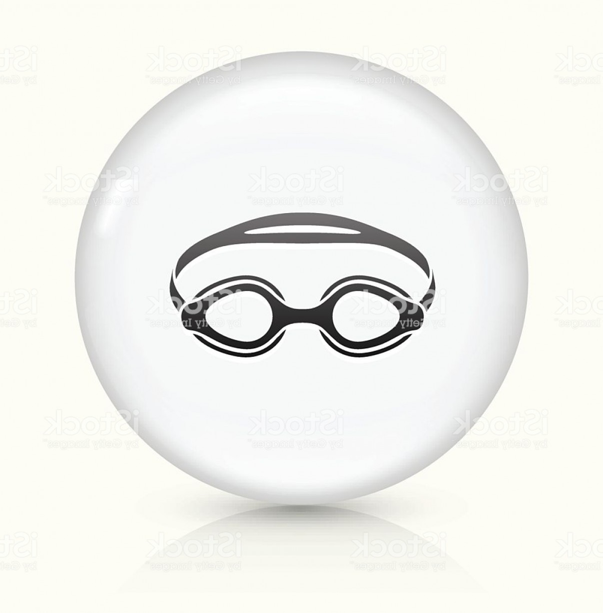 1207x1228 Swimming Goggles Icon On White Round Vector Button Gm Soidergi