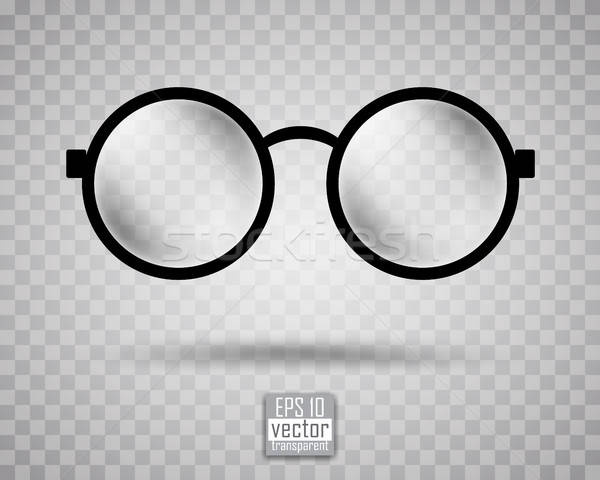 600x480 Round Black Rimmed Glasses Vector Illustration Kjolak