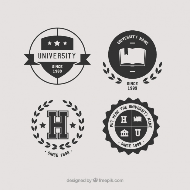 626x626 Beautiful Round Logos For College Vector Free Download