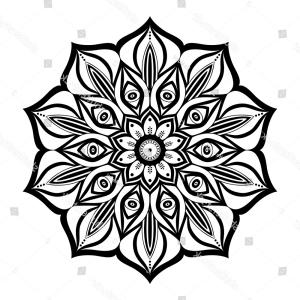 300x300 Decorative Frame With Art Ornament Vector Illustration Vintage