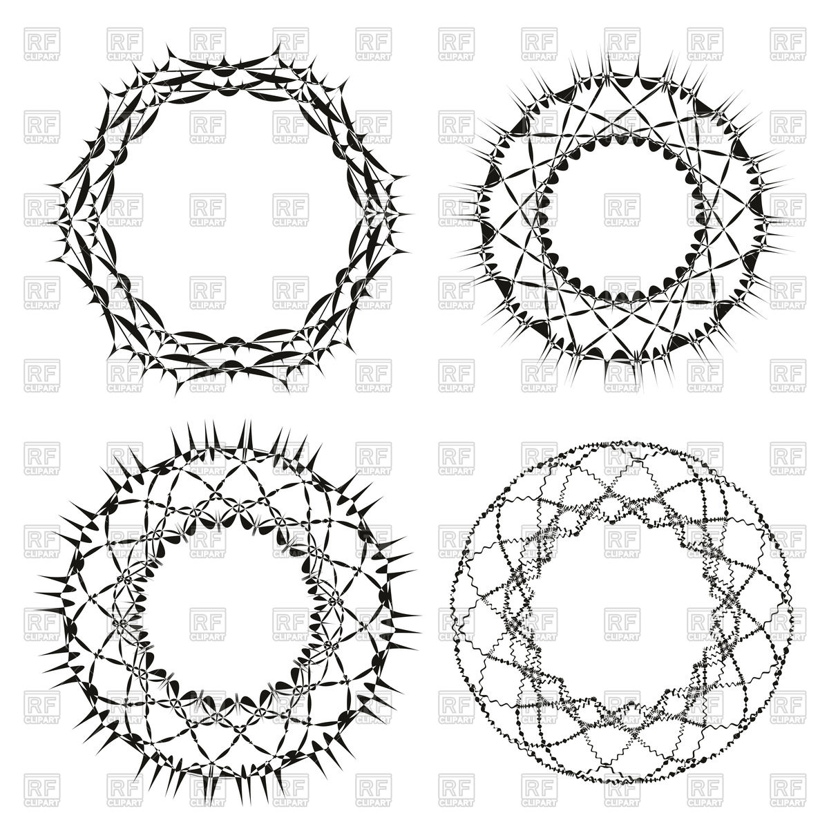 1200x1200 Round Ornaments Vector Image Of Design Elements
