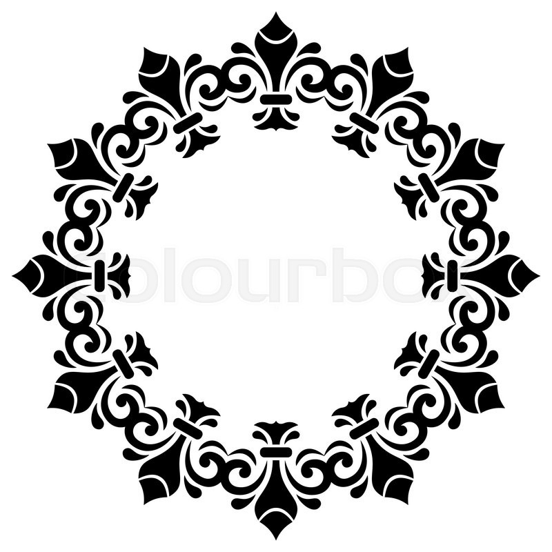 Oriental Vector Round Frame With Stock Vector Colourbox 800x800 Oriental Vector Round Frame With Stock Vector Colourbox