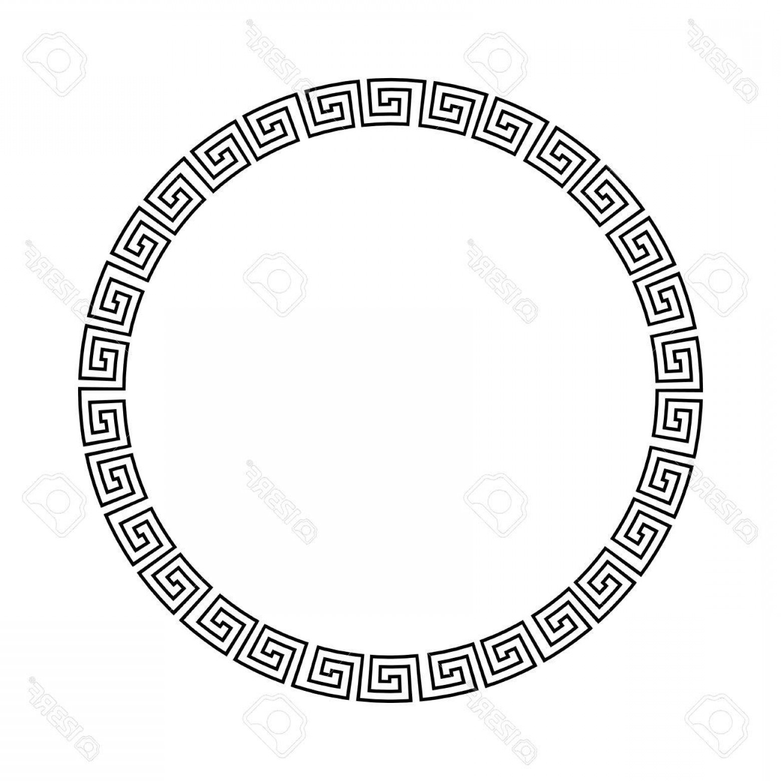 Photostock Vector Circle Ornament Meander Round Frame Rosette 1560x1560 Photostock Vector Circle Ornament Meander Round Frame Rosette