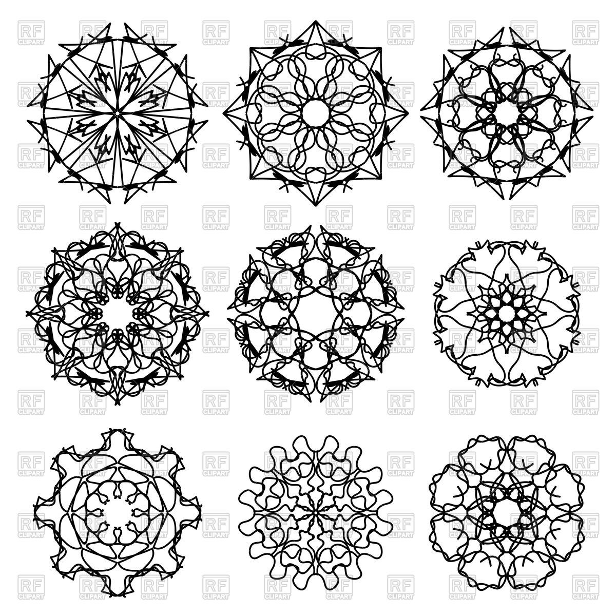 Round Ornamental Patterns 1200x1200 Round Ornamental Patterns