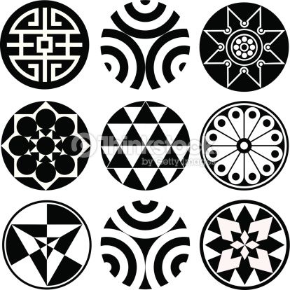Set Of Round Vector Design Elements Tattoos Circular Tattoo 414x414 Set Of Round Vector Design Elements Tattoos Circular Tattoo