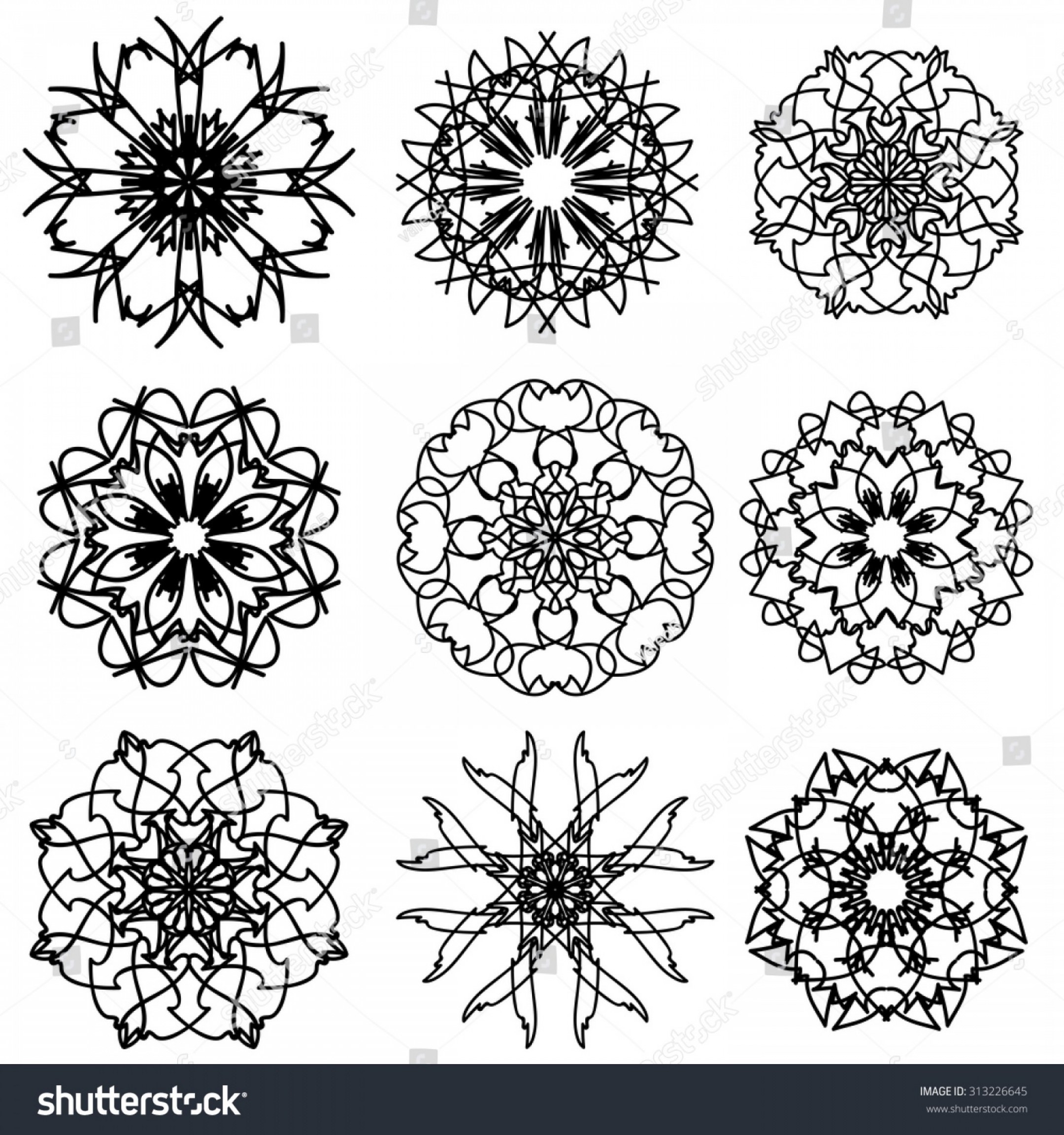 Vector Round Ornamental Geometric Pattern Silhouettes Hoodamath 2160x2304 Vector Round Ornamental Geometric Pattern Silhouettes Hoodamath