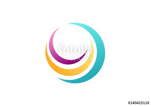 500x349 Sphere Circle Elements Swirl Logo, Abstract Spiral Symbol, Twist