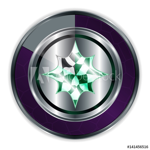 500x500 Round Shield In Progress Frame Cartoon Medieval Weapon Vector