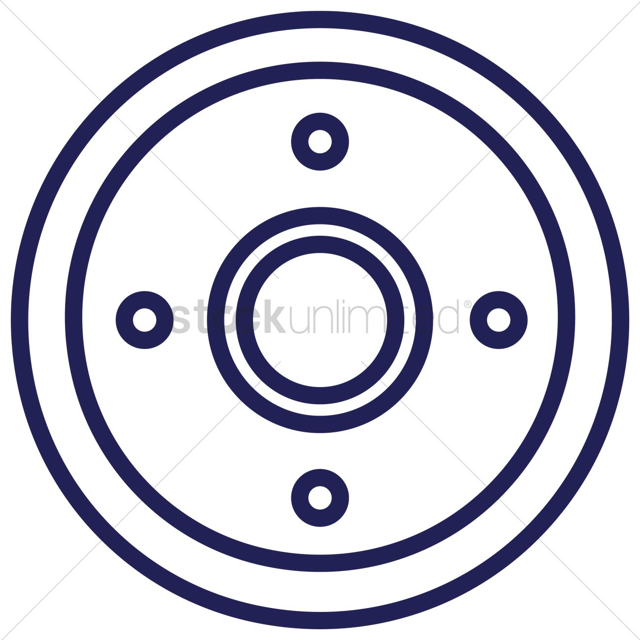 1300x1300 Round Shield Vector Image