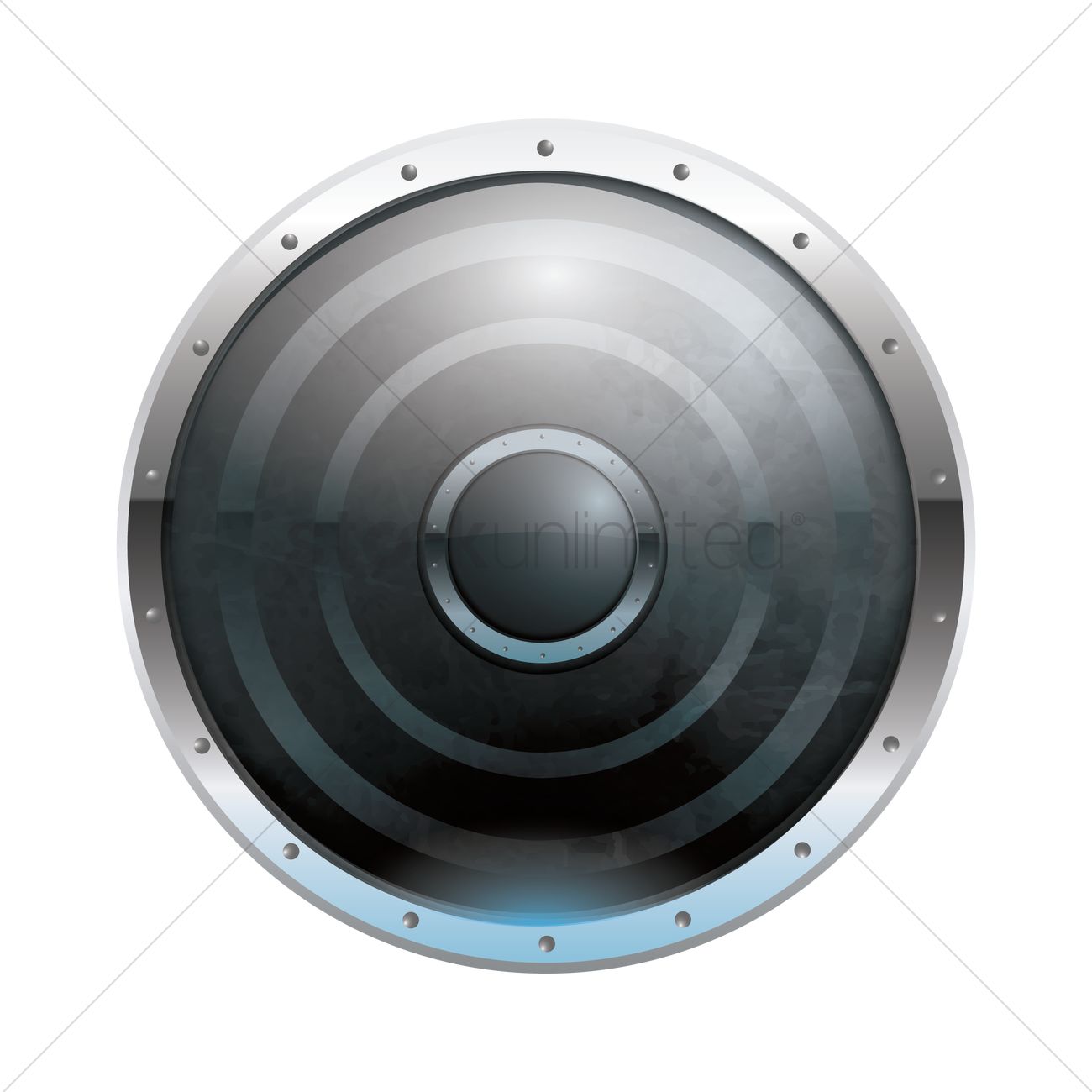 1300x1300 Round Shield Vector Image