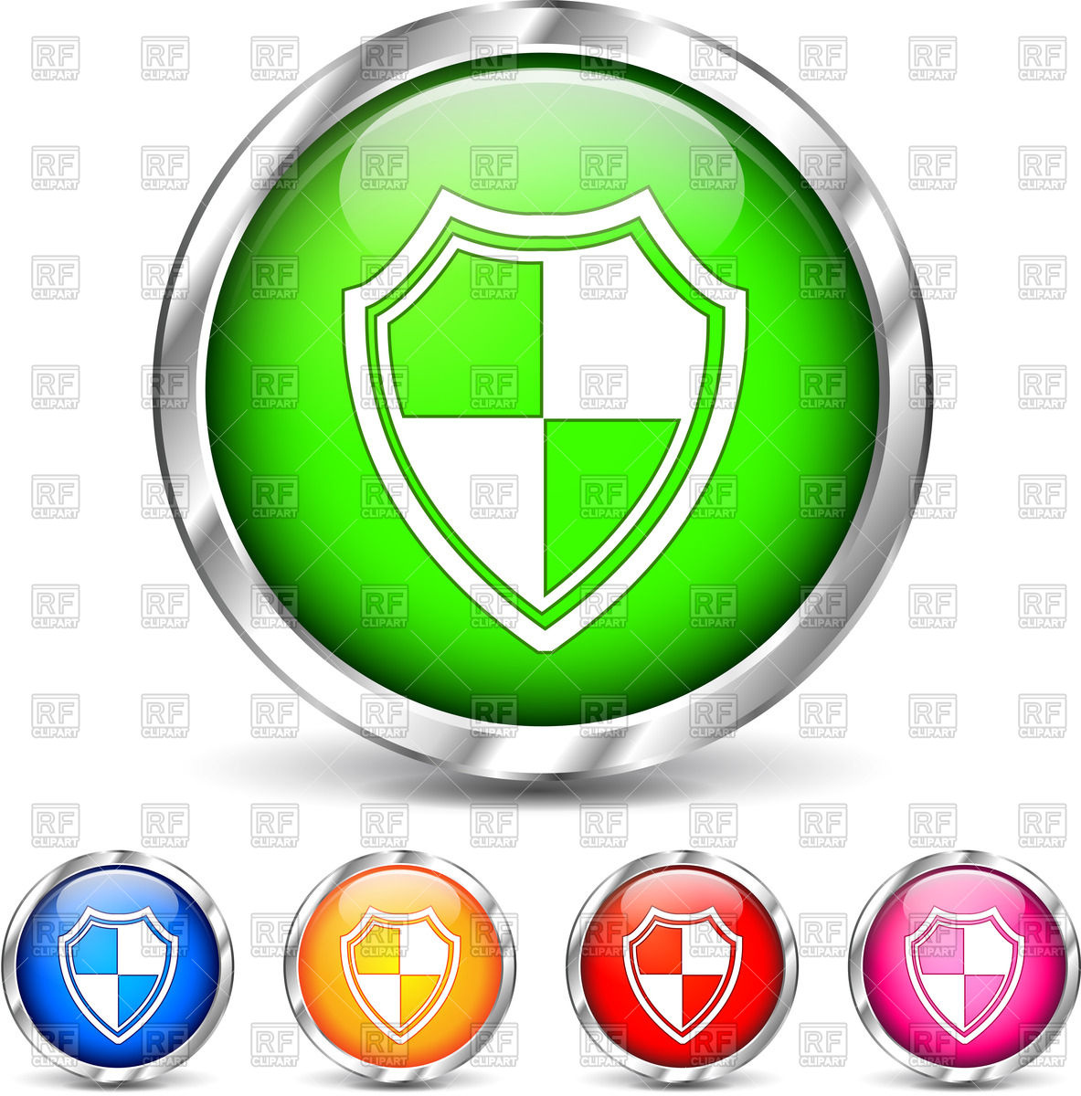 1183x1200 Shield Icon On Round Button Vector Image Of Icons And Emblems