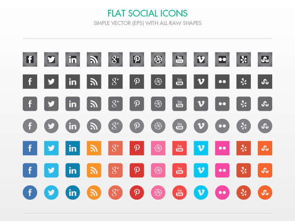 Social Media Icons Free Vector Black Images 600x450 Social Media Icons Free Vector Black Images