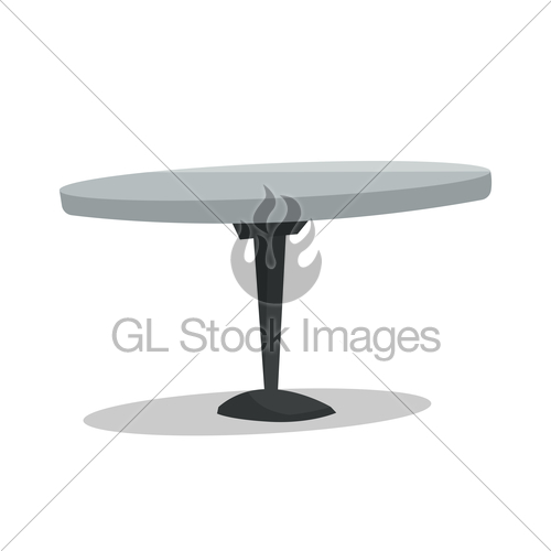 500x500 Round Bar Table Vector Illustration Gl Stock Images