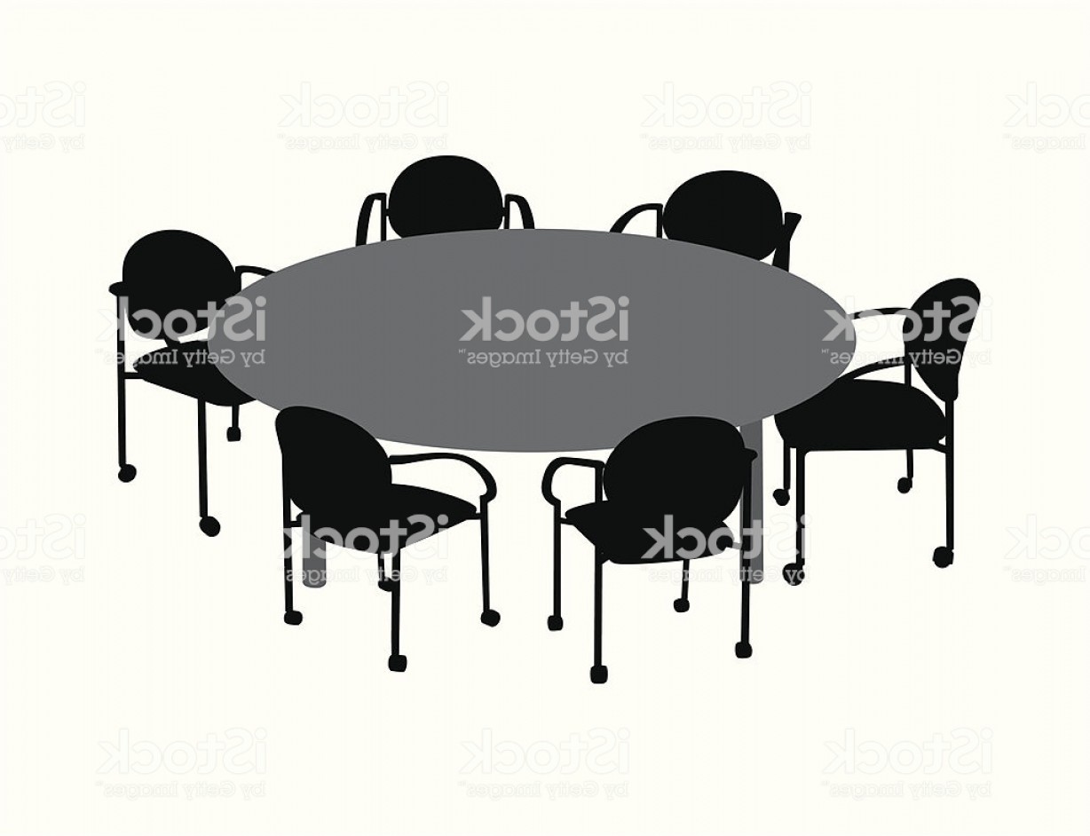 1228x942 Round Table Vector Silhouette Gm Hoodamathrun