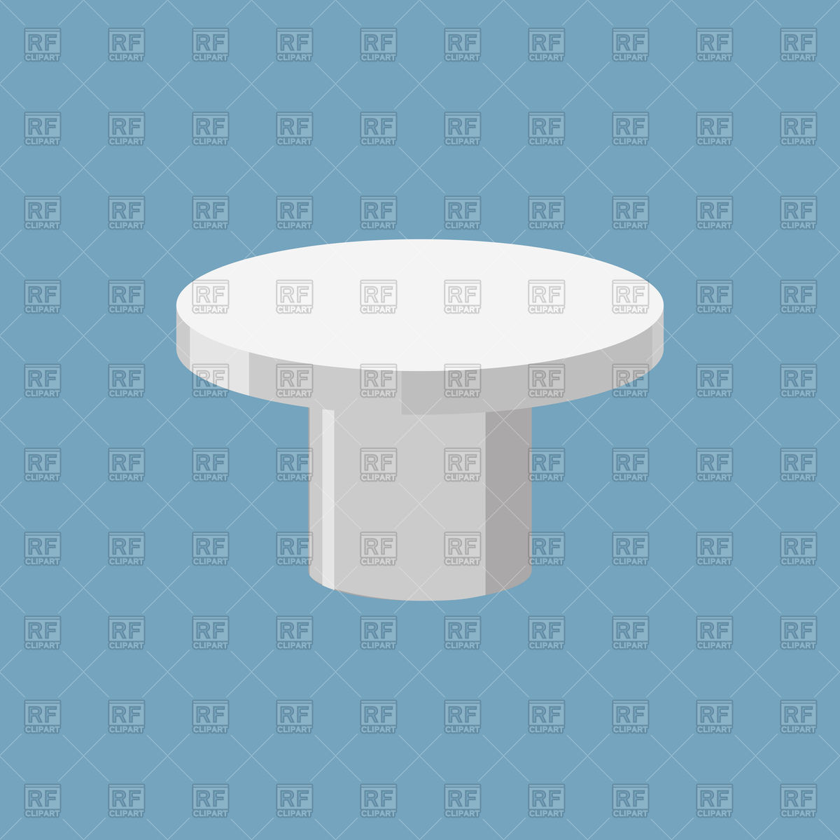 1200x1200 Silver Pedestal On Cyan Background