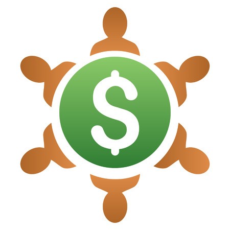 450x450 Financial Collaboration Round Table Vector Toolbar Icon